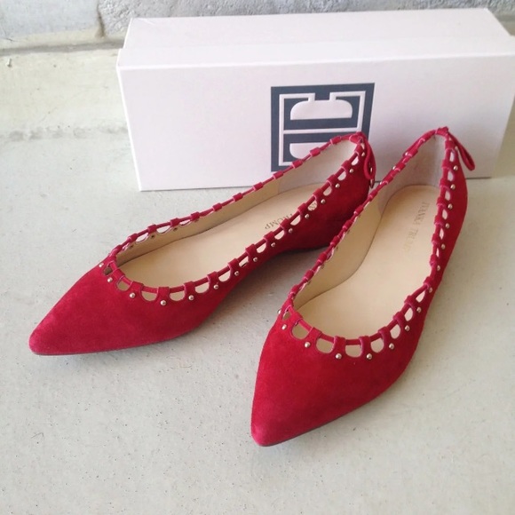 Ivanka Trump Shoes - Size 10 M  ivanka trump red suede Flat shoes